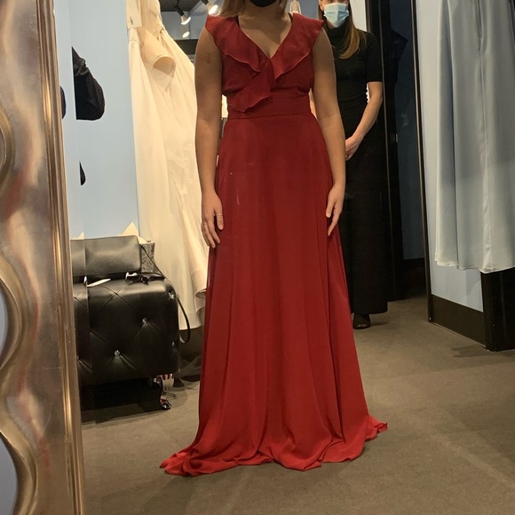 Brand New Mori Lee Style 21527 NAVY Bridesmaid Dresses - Picture 8 of 11